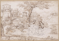 K V 037
<br/>
Rust op de vlucht naar Egypte
<br/>
<em>Grimaldi, Giovanni Francesco (1606-1680)</em>